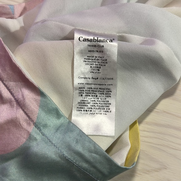 Casablanca Tennis Club Silk shorts - Picture 5 of 5